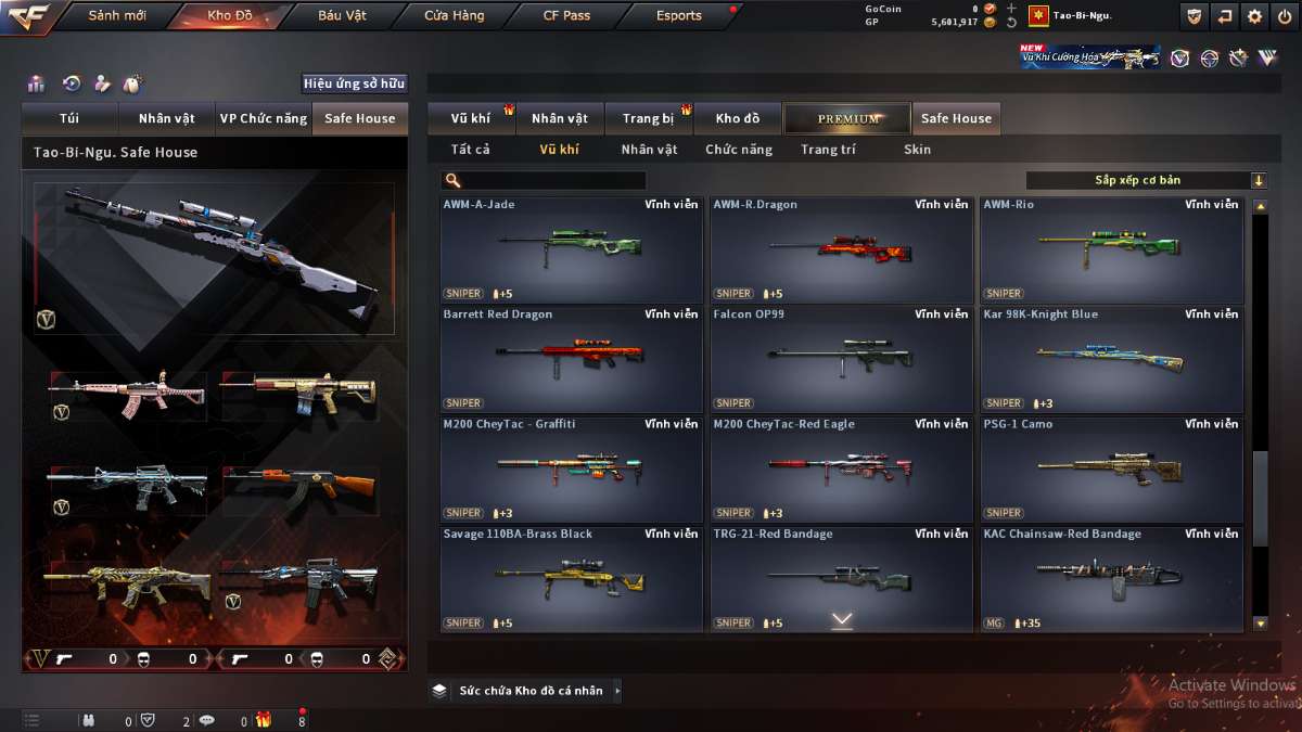 shop acc cf uy tin gia re